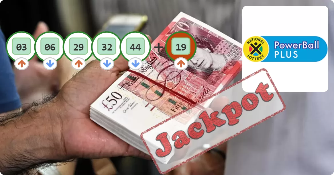South Africa Powerball Plus results drawn on 2024-03-15